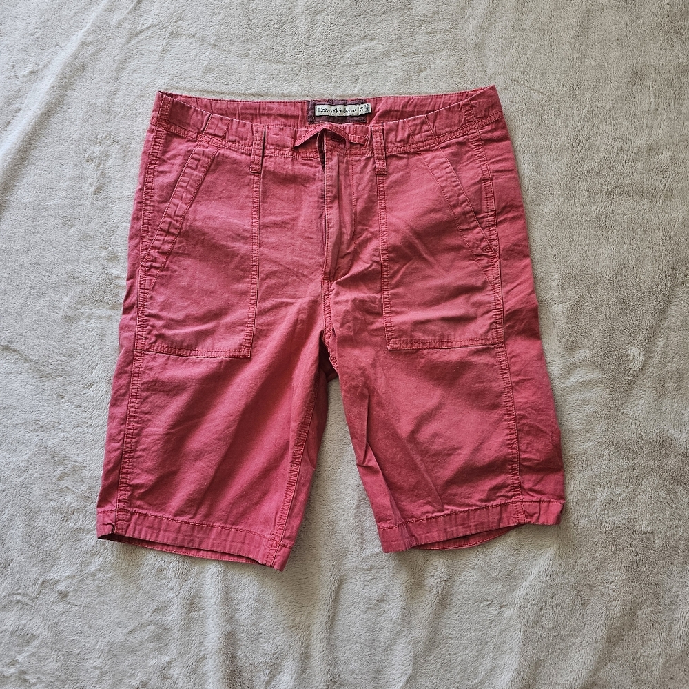 Men's Pink Cargo Shorts